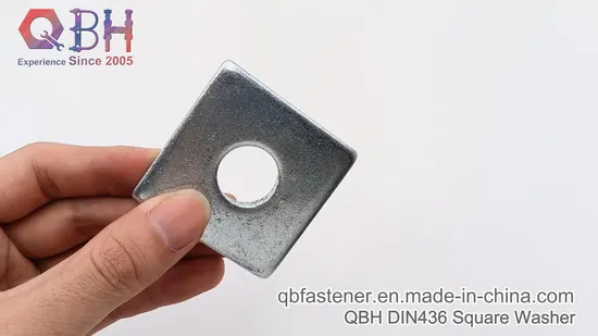 Qbh DIN436 Обычный Черный Желтый Синий Цинк Никелированный HDG Горячее Цинкование Хромирование DIN 436 Светодиодная Квадратная Настенная Шайба
